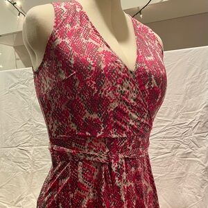 INC Pink & Gray wrap dress